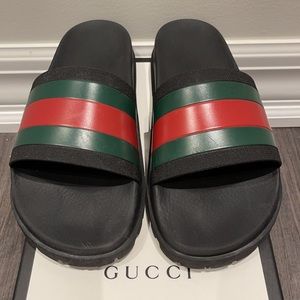GUCCI Black Slipper Slides Size 11